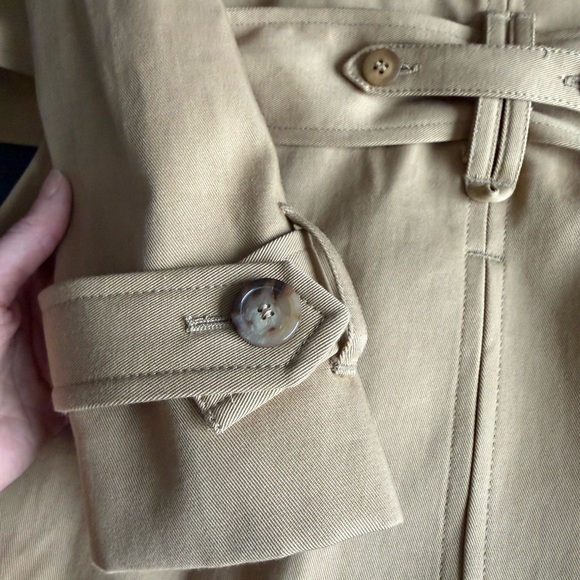 Sezane Scott Trench Coat Size 34/2 in Camel - Like New - Picture 12 of 13